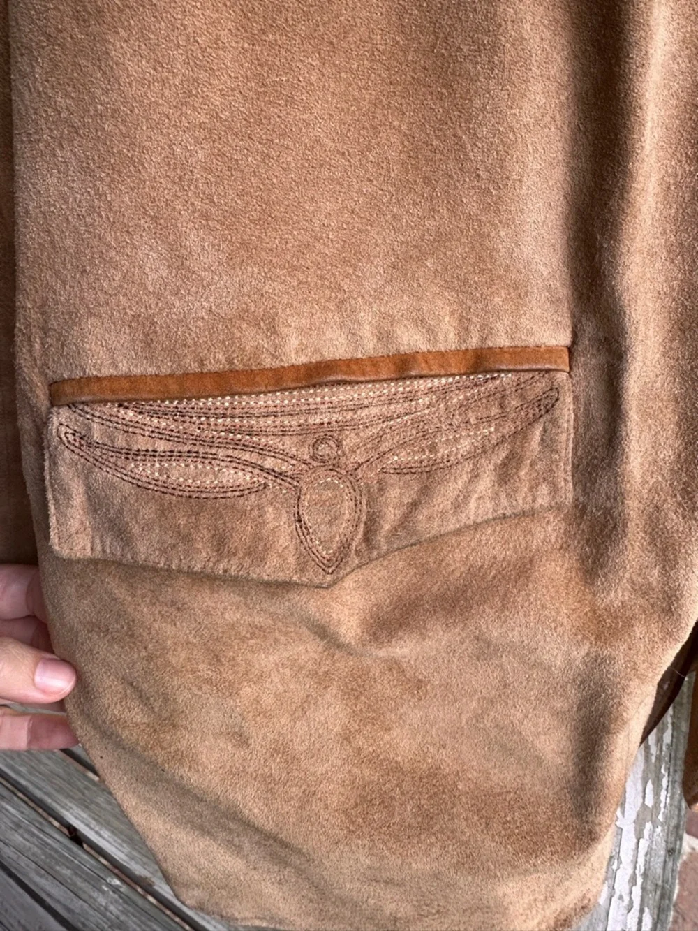 Scully Western Suede Leather Jacket Men’s 44L Tan Embroidered Cowboy Blazer Coat - Picture 7 of 16
